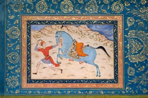 Caballo real y corredor, siglo XVI-XVII de Unbekannt