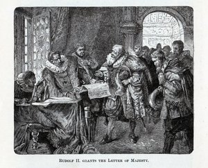 Rodolfo II concede la Carta de Majestad, 1882 de Unbekannt