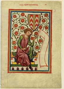 Rudolf II de Fenis del Códice Manesse, entre 1305 y 1340 de Unbekannt