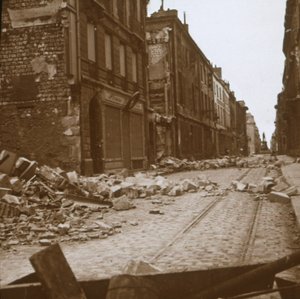 Rue Cérès, Reims, norte de Francia, c1914-c1918 de Unbekannt