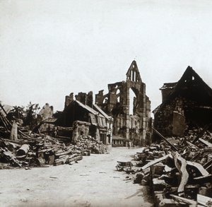 Ruinas, Craonne, norte de Francia, c1914-c1918 de Unbekannt