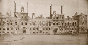 Ruinas del Hotel de Ville, París, mayo de 1871 de Unbekannt