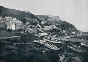 Runswick - El pueblo en los acantilados, 1895 de Unbekannt