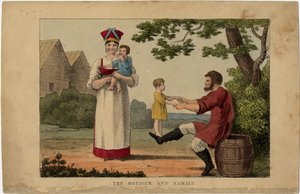 Familia campesina rusa, 1810s