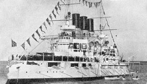 Acorazado ruso Retvisan, Guerra Ruso-Japonesa, 1904-5 de Unbekannt