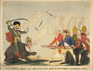 Oso ruso y su jinete invencible, 1791 de Unbekannt