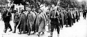 Prisioneros rusos, Prusia Oriental, Primera Guerra Mundial, 1914 de Unbekannt