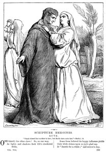 Rut abrazando a su suegra, 1873 de Unbekannt