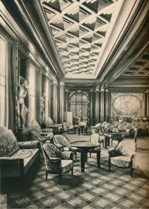 S. S Ile de France, Gran Salón, c1927