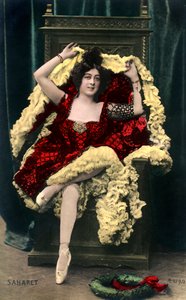 Saharet 1879-1942, artista australiano de music hall, principios del siglo XX de Unbekannt