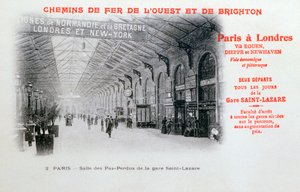Estación Saint-Lazare, París, c1900
