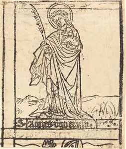 Santa Inés (verso) de Unbekannt