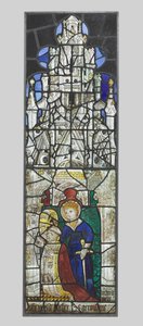 Santa Catalina con un donante masculino arrodillado, 1400s de Unbekannt