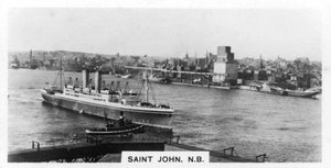 Puerto de Saint John, New Brunswick, Canadá, c. 1920s de Unbekannt