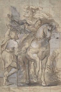 San Martín y el Mendigo, siglo XVII de Unbekannt