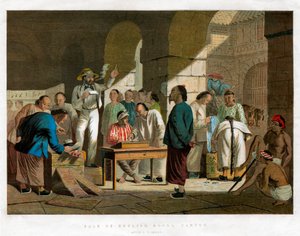 Venta de productos ingleses, Cantón, 1858 de Unbekannt