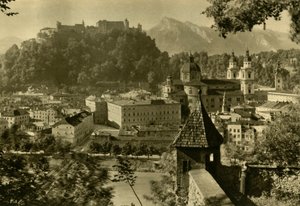 Salzburgo desde el Kapuzinerberg, Austria, c1935 de Unbekannt