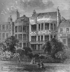 Casa de Samuel Rogers, frente al Green Park, Westminster, Londres, c. 1854 1878 de Unbekannt