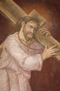 Iglesia de San Jerónimo. Jesús cargando su cruz Madrid España de Unbekannt