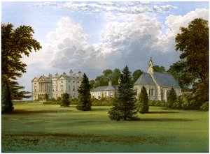 Sandbeck Park, Yorkshire, hogar del Conde de Scarborough, c1880 de Unbekannt