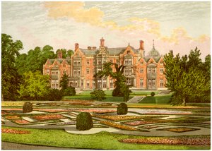 Sandringham, Norfolk, hogar del Príncipe de Gales, c1880