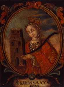 Santa Bárbara, ca. 1680-1690 de Unbekannt