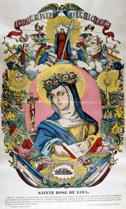 Santa Rosa de Lima, siglo XIX de Unbekannt