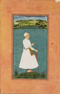 Sawai Jai Singh de pie en un paisaje, c. 1730 de Unbekannt