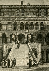 Scala dei Giganti en el Palacio Ducal, Venecia, 1890 de Unbekannt