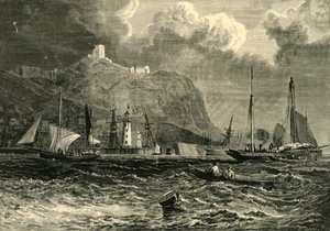 Castillo de Scarborough, desde el mar, 1898