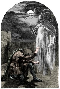 Escena de Hamlet de Shakespeare, siglo XIX