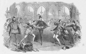 Escena de Fausto de Spohr, en la Ópera Real Italiana, 1852 de Unbekannt