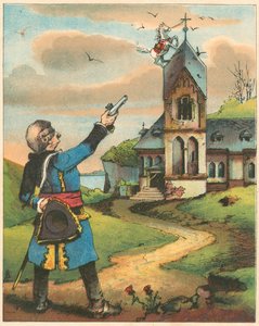 Escena de Las aventuras del Barón Munchausen de Rudolph Erich Raspe de Unbekannt