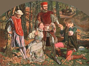 Escena de Los dos caballeros de Verona, 1851 de Unbekannt