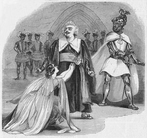 Escena de la Ópera de Otello, en el Teatro de Su Majestad, 1900 de Unbekannt
