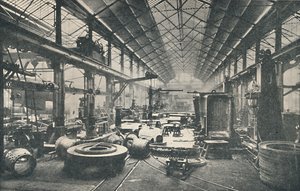 Escena en una tienda de calderas, c1917 de Unbekannt