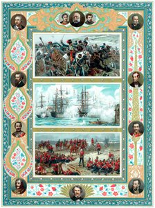 Escenas de enfrentamientos militares británicos, c1887 de Unbekannt