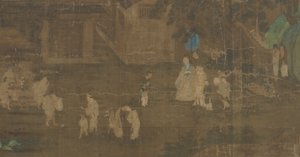 Escenas de las vidas de hombres famosos, parte 1, dinastía Ming, siglos XVI-XVII de Unbekannt