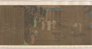 Escenas de las vidas de hombres famosos parte 2, dinastía Ming, siglo XVI-XVII