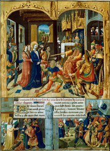Escenas de la Séptima Cruzada, 1248-1254, siglo XV de Unbekannt