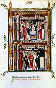 Escenas de la vida de San Denis, patrón de Francia, siglo III siglo XIV de Unbekannt