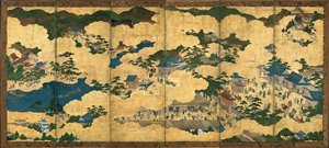 Escenas en y alrededor de Kioto, ca 1690