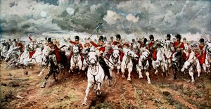 Escocia para Siempre, la carga de los Scots Greys en Waterloo, 18 de junio de 1815