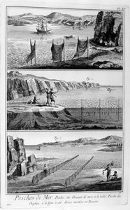 Pesca en el mar, 1751-1777 de Unbekannt