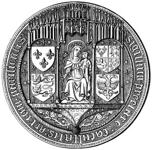 Sello de las Cuatro Naciones o la Facultad de Artes, siglo XVI 1849 de Unbekannt