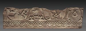 Sección de un Riel de Remate, c. 150 a.C. de Unbekannt