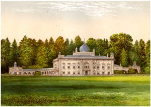 Sezincote, Gloucestershire, hogar del baronet Rushout, c. 1880