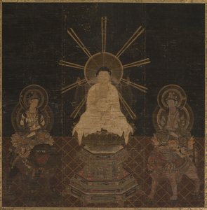 Shaka atendido por Fugen y Monju, 1185-1333 de Unbekannt