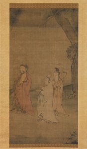 Shakyamuni bajando de las montañas, finales del siglo XIII-principios del siglo XIV de Unbekannt