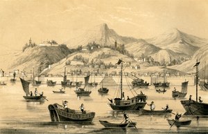 Shanghái, uno de los cinco puertos abiertos por el último tratado al comercio británico, 1847 de Unbekannt
